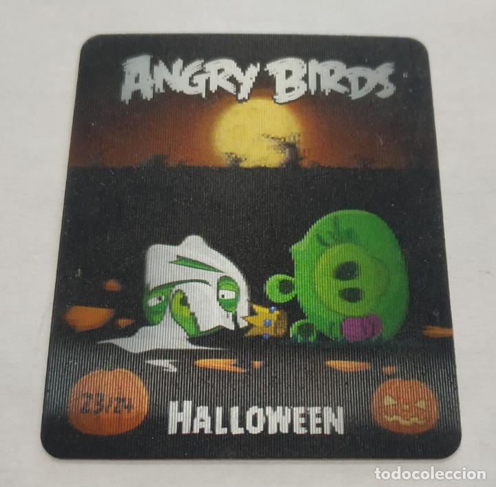 Coleccionismo Cromos antiguos: CROMO 3D HOLOGRAFICO , ANGRY BIRDS HALOWEEN 23/24