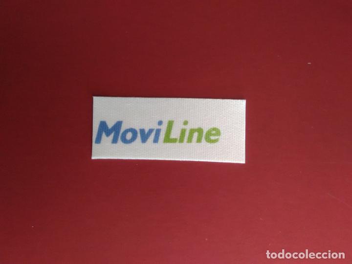 Coleccionismo cromos antiguos: CROMO PEGATINA PUBLICIDAD ANTIGUA COMPA&Ntilde;&Iacute;A MOVILINE TEL&Eacute;FONICA MOVISTAR TIPO TELA MIDE 3,4 X 1,4 CM