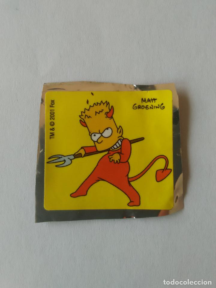 Coleccionismo cromos antiguos: BART SIMPSON - CROMO PEGATINA CHICLE BOOMER LOS SIMPSONS FOX 2001 - Foto 1