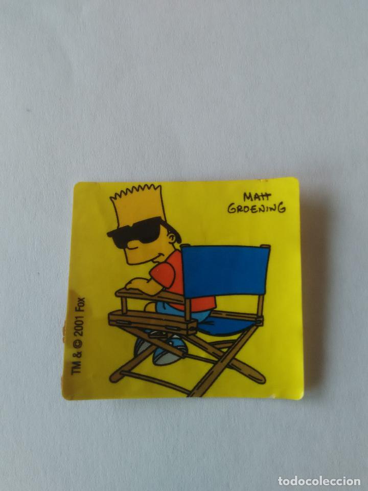 Coleccionismo cromos antiguos: BART SIMPSON - CROMO PEGATINA CHICLE BOOMER LOS SIMPSONS FOX 2001 - Foto 1