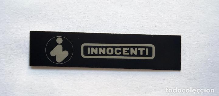 Coleccionismo Cromos antiguos: CROMO TIRA PEGATINA A TODO GAS , MARCAS DE COCHES Y MOTOS , INNOCENTI , 6,8 CMS LEER DESCRIPCION