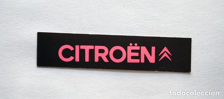 Coleccionismo Cromos antiguos: CROMO TIRA PEGATINA A TODO GAS , MARCAS DE COCHES Y MOTOS , CITROEN , 6,8 CMS LEER DESCRIPCION