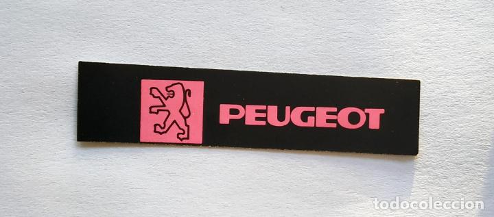 Coleccionismo Cromos antiguos: CROMO TIRA PEGATINA A TODO GAS , MARCAS DE COCHES Y MOTOS , PEUGEOT, 6,8 CMS LEER DESCRIPCION