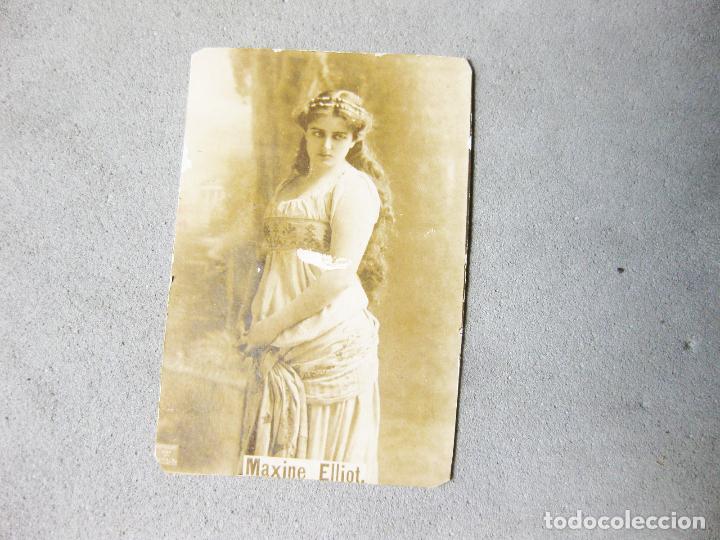 Collezionismo Figurine antiche: CROMO FOTOGR&Aacute;FICO DE MAXIME ELLIOT. PAPEL DE FUMAR O CAJA DE CERILLAS. 2,5 X 4 CMS