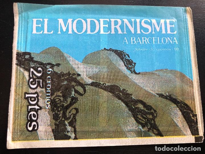Colecionismo Cromos antigos: SOBRE CROMOS SIN ABRIR EL MODERNISME CAIXA DE CATALNYA CONTIENE LOS CROMOS