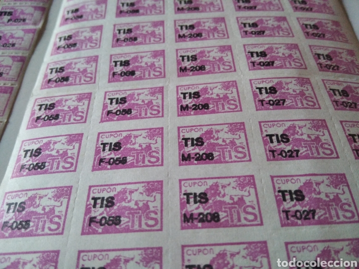 Coleccionismo cromos antiguos: Cupones TIS toros - Foto 3