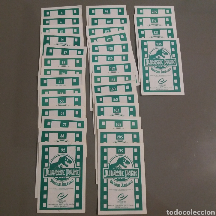 Coleccionismo cromos antiguos: Lote de cromos de jurassic park. - Foto 1
