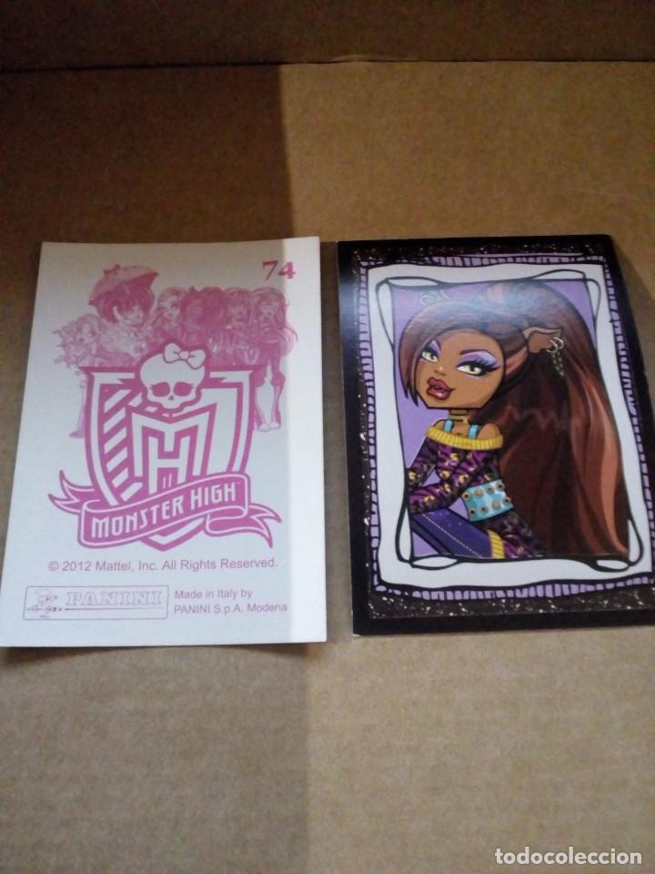 Coleccionismo cromos antiguos: Cromo de Monster High numero 74 Panini 2012 - Foto 1