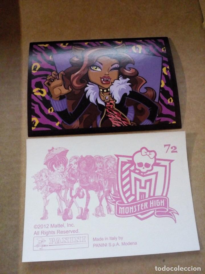 Coleccionismo cromos antiguos: Cromo de Monster High numero 72 Panini 2012 ! - Foto 1