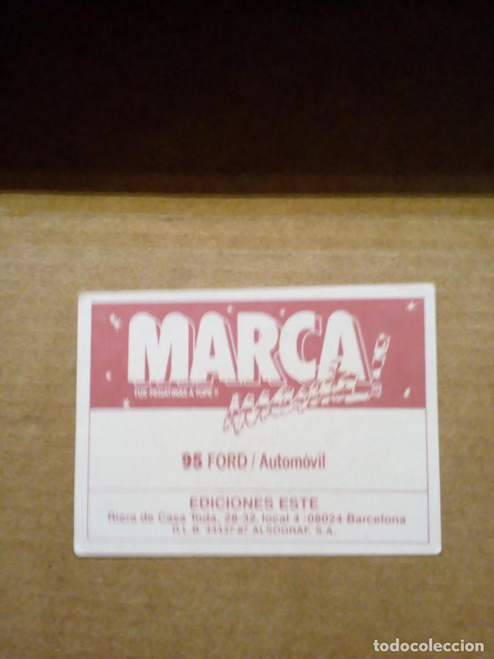 Coleccionismo cromos antiguos: CROMO DE MARCA MANIA ! NUMERO 95 FORD EDICIONES ESTE ! - Foto 2