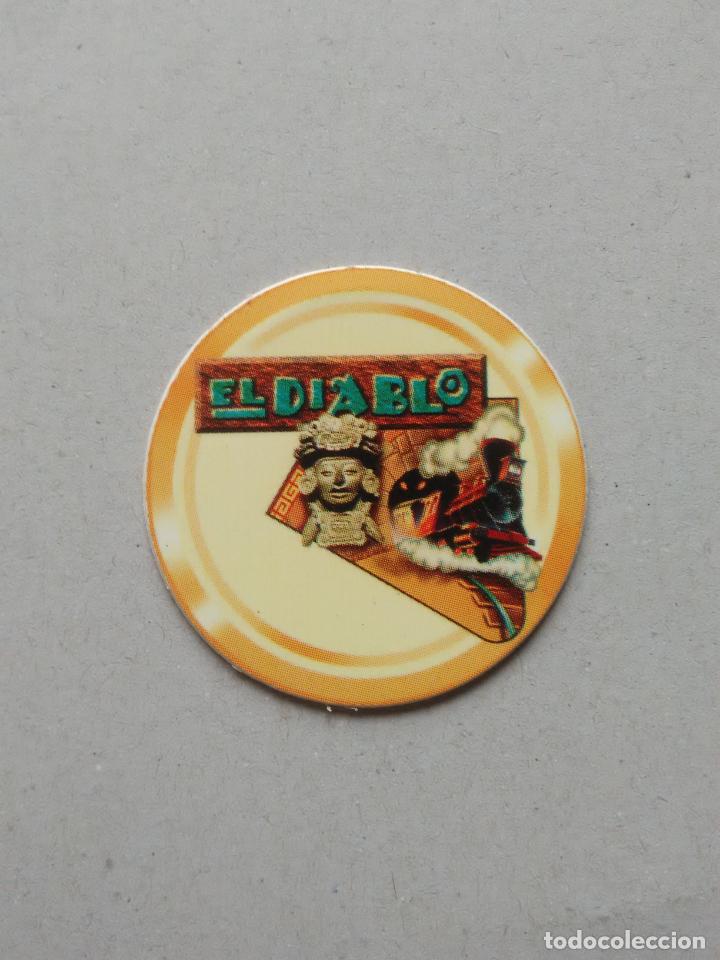 Collectionnisme Cartes &agrave; collectionner anciennes: N&ordm; 3 TAZO CAPS SUPERPICS EL DIABLO PORT AVENTURA LA CAIXA Y CLUB SUPER 3 EN CATAL&Aacute;N 2 PUNTOS