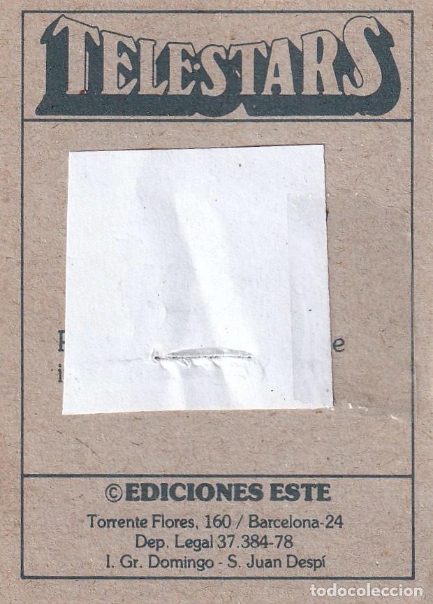 Coleccionismo cromos antiguos: CROMO TELESTARS EDICIONES ESTE N&ordm; 59 - 59 SIN PEGAR - Foto 2