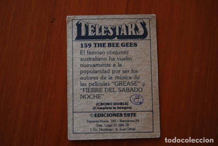 Coleccionismo cromos antiguos: Cromo Telestars N. 159. The Bee Gees. Ediciones Este. 1978 - Foto 2
