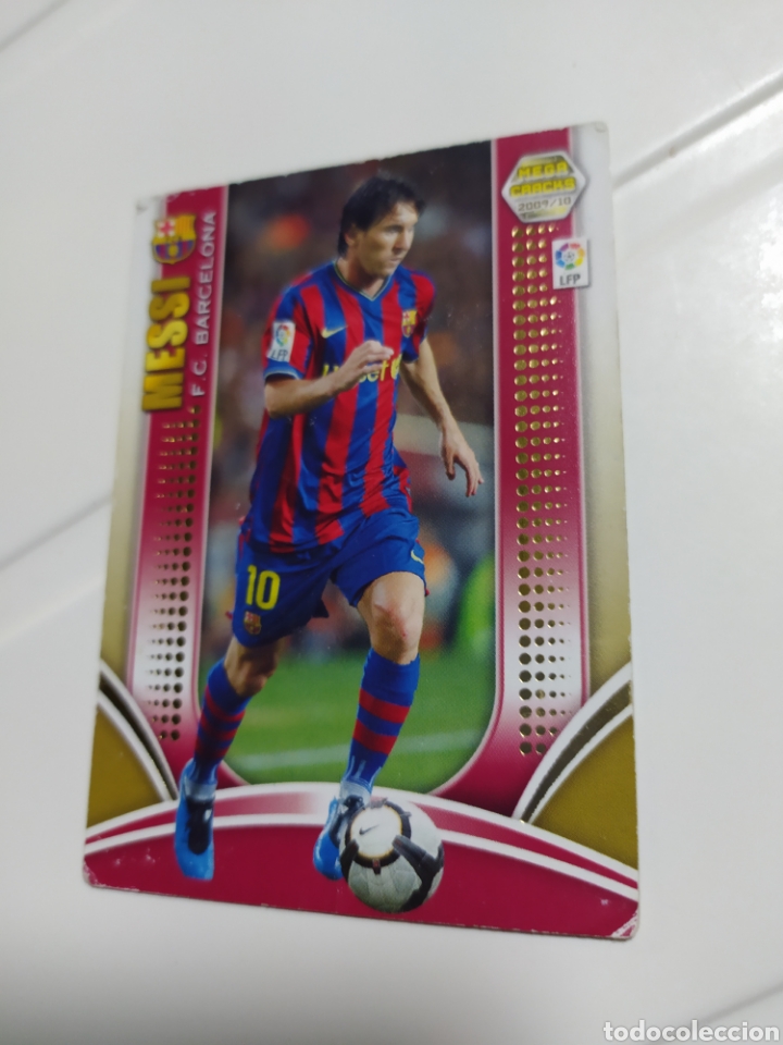 Coleccionismo cromos antiguos: Messi cromo mega cracks serie oro 2009/2010 - Foto 1