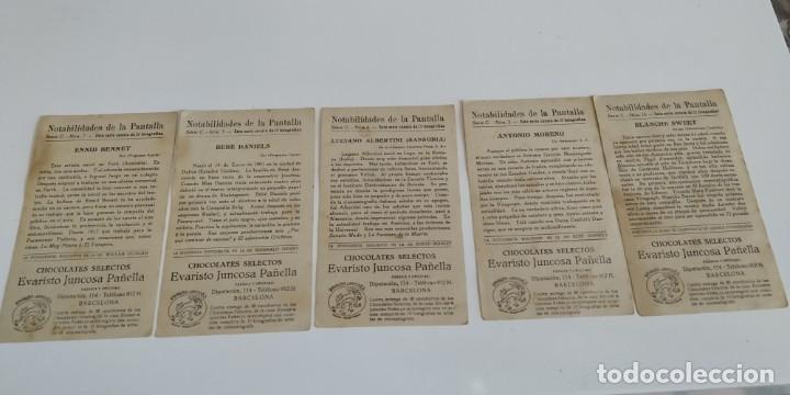 Coleccionismo cromos antiguos: 6 Crpmos de Chocolates Selectos.Notabilidades de la Pantalla - Foto 7