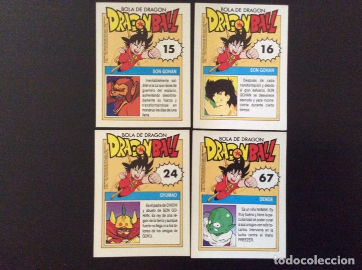 Collezionismo Figurine antiche: Ediciones Este 1989. Dragon ball. Lote de 4 fichas