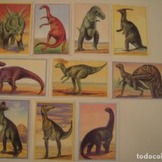 Coleccionismo Cromos antiguos: LOTE DE 10 CROMOS 101 DINOSAURIOS ,TRADING CARDS
