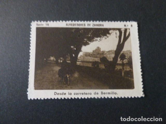 Collectable Antique Stickers: ZAMORA VISTA DESDE LA CARRETERA DE BERMILLO ANTIGUO CROMO A&Ntilde;OS 30-40