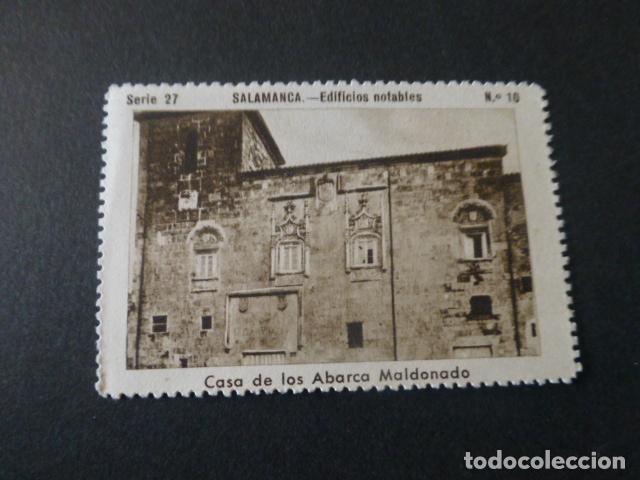 Coleccionismo cromos antiguos: SALAMANCA CASA DE LOS ABARCA MALDONADO ANTIGUO CROMO A&Ntilde;OS 30-40