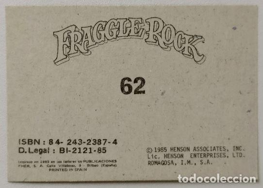 Coleccionismo cromos antiguos: FHER - Fraggle Rock - N&ordm; 62 - 1985 - Foto 2