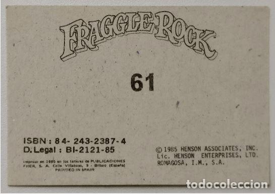 Coleccionismo cromos antiguos: FHER - Fraggle Rock - N&ordm; 61 - 1985 - Foto 2