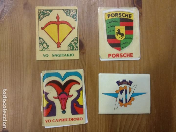 Coleccionismo Cromos antiguos: 4 CROMOS 70 PORSCHE MOTOR ALBUM ESCUDOS DIFUSORA DE CULTURA DIDEC 1981