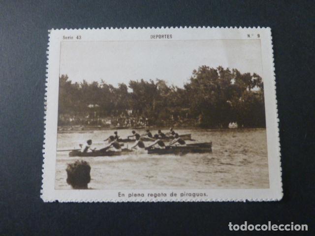 Sammeln alte Sammelbilder: VALLADOLID REGATAS DE PIRAGUAS ANTIGUO CROMO A&Ntilde;OS 30-40