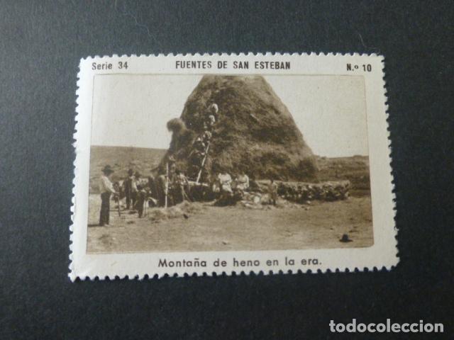 Sammeln alte Sammelbilder: FUENTES DE SAN ESTEBAN SALAMANCA MONTA&Ntilde;A DE HENO EN LA ERA ANTIGUO CROMO A&Ntilde;OS 30-40