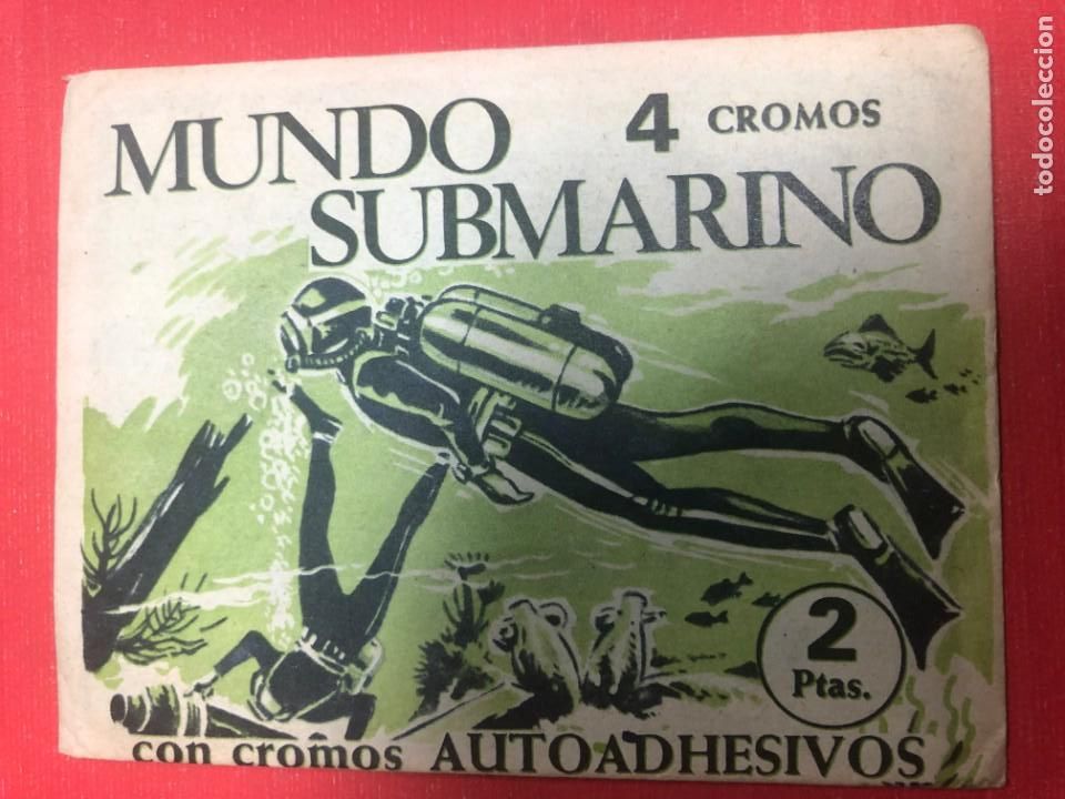 Colecionismo Cromos antigos: SOBRE CONTIENE LOS CROMOS MUNDO SUBMARINO PRODUCIONES EDITORIALES