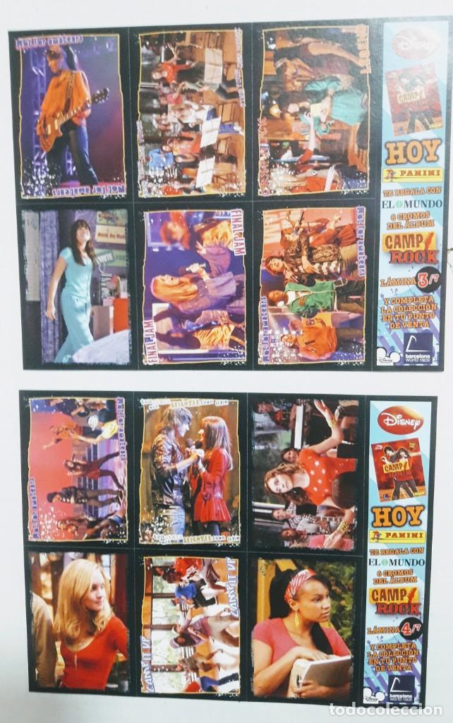 Coleccionismo cromos antiguos: 6 l&aacute;minas de cromos Camp Rock de Panini - Foto 4