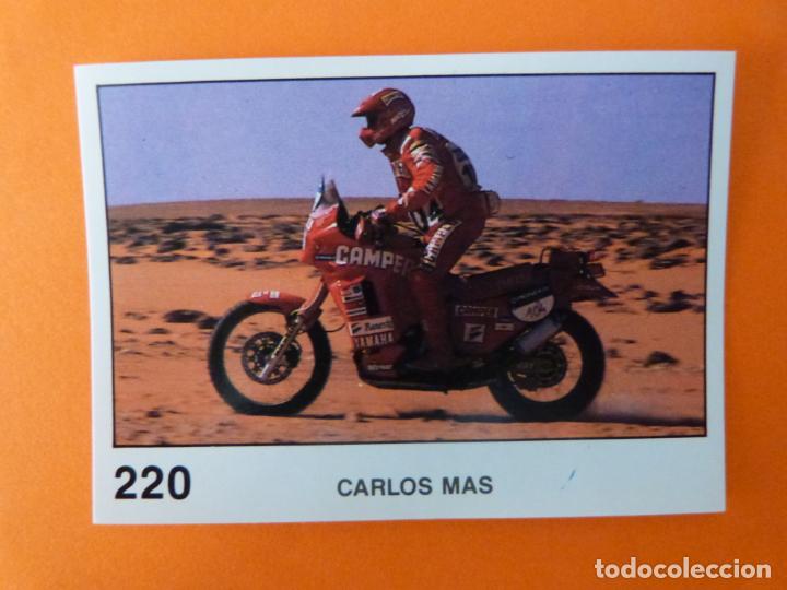 Coleccionismo Cromos antiguos: CROMO DE MOTOS CARLOS MAS SIN PEGAR N&ordm; 220 A&Ntilde;O 1990 DEL &Aacute;LBUM SOLO MOTO DE PANINI