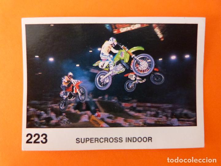 Coleccionismo Cromos antiguos: CROMO DE MOTOS SUPERCROSS INDOOR SIN PEGAR N&ordm; 223 A&Ntilde;O 1990 DEL &Aacute;LBUM SOLO MOTO DE PANINI