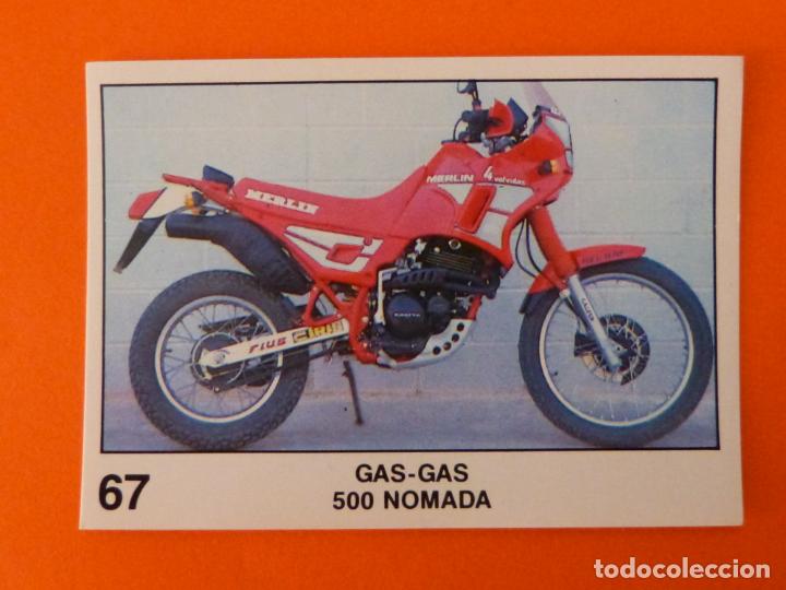 Coleccionismo Cromos antiguos: CROMO DE MOTOS GAS GAS SIN PEGAR N&ordm; 67 A&Ntilde;O 1990 DEL &Aacute;LBUM SOLO MOTO DE PANINI