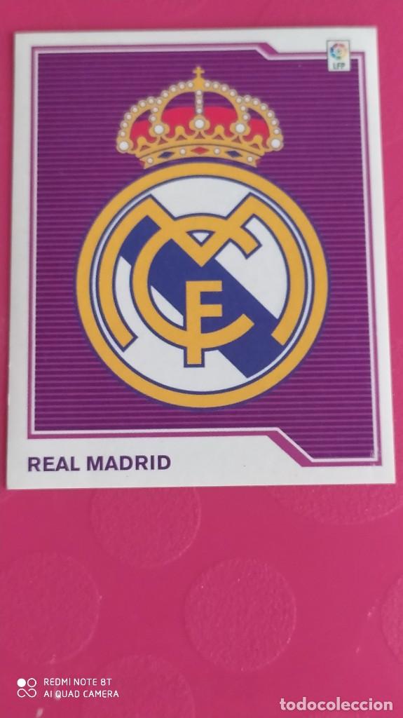 Coleccionismo cromos antiguos: ESCUDO REAL MADRID ESTE 07 08 NUNCA PEGADO - Foto 1