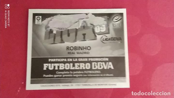 Coleccionismo cromos antiguos: ROBINHO REAL MADRID ESTE 08 09 2008 2009 - Foto 2