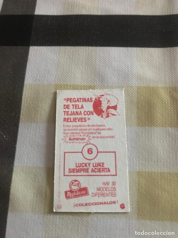 Coleccionismo cromos antiguos: Matutano lucky luke n&uacute;mero 6 - Foto 2