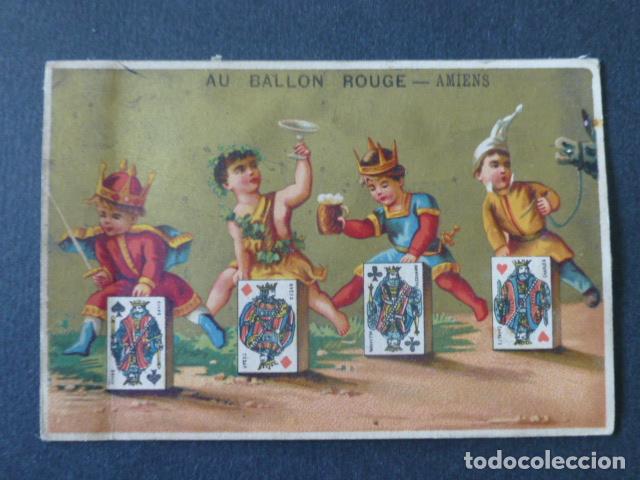 Colecionismo Cromos antigos: NAIPES BARAJA CROMO SIGLO XIX