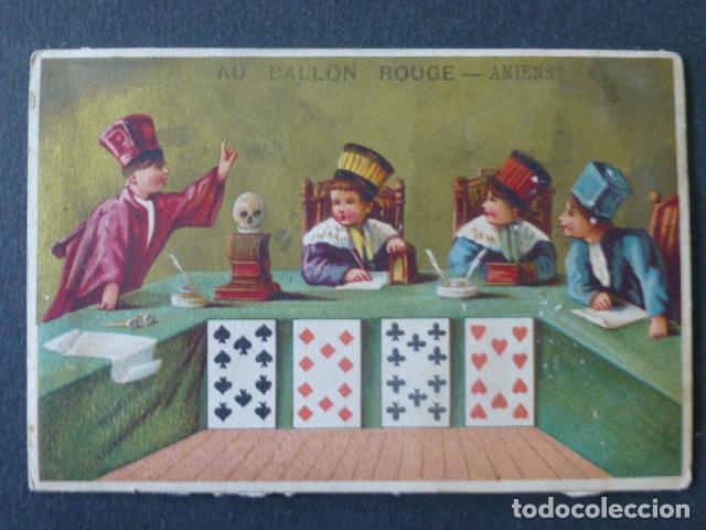 Coleccionismo cromos antiguos: NAIPES BARAJA CROMO SIGLO XIX