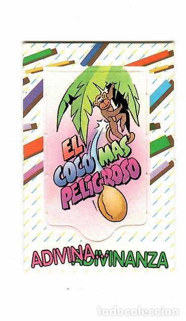 Coleccionismo cromos antiguos: BOLLYCAO COLECCION ADIVINA ADIVINANZA .- EL COCO MAS PELIGROSO