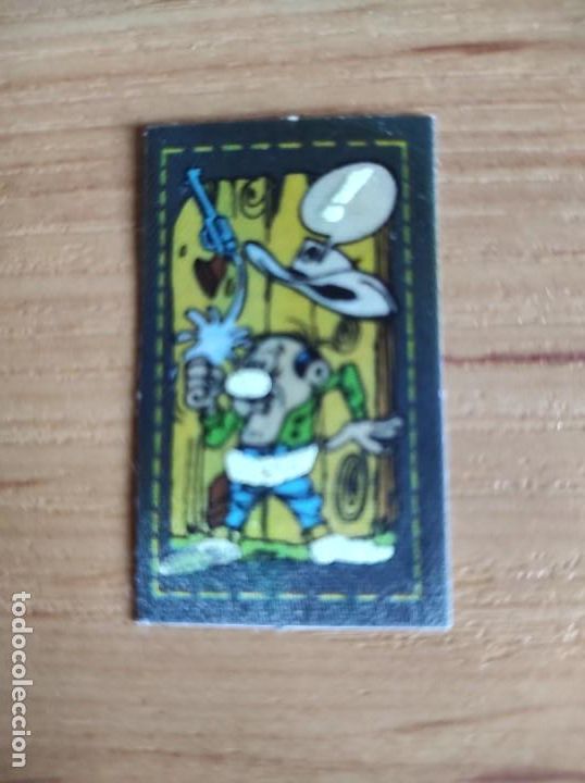 Coleccionismo Cromos antiguos: Matutano, cromo de tela tejana luminosa 17 Lucky Luke Joe Dalton a&ntilde;os 80