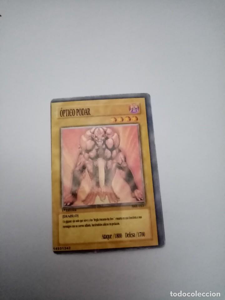 Coleccionismo cromos antiguos: YU GI OH. OPTIEO PODAR C14CR - Foto 1