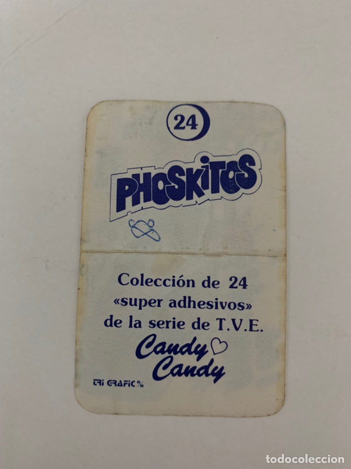 Coleccionismo cromos antiguos: Cromo Candy Candy Phoskitos N&ordm; 24 - Foto 2
