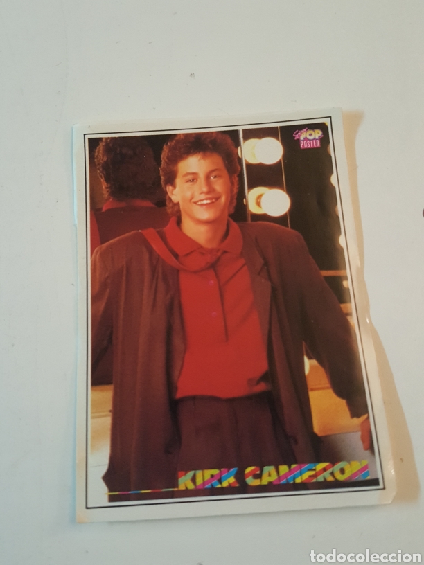 Coleccionismo cromos antiguos: Pegatinas Super Pop de Kirk Cameron - Foto 1