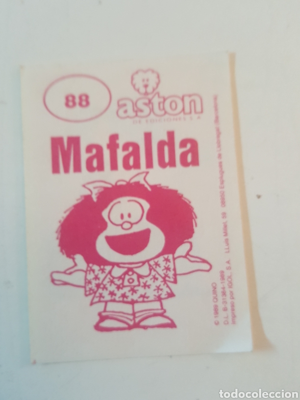 Coleccionismo cromos antiguos: Cromo Mafalda de Aston N&deg; 88 - Foto 2
