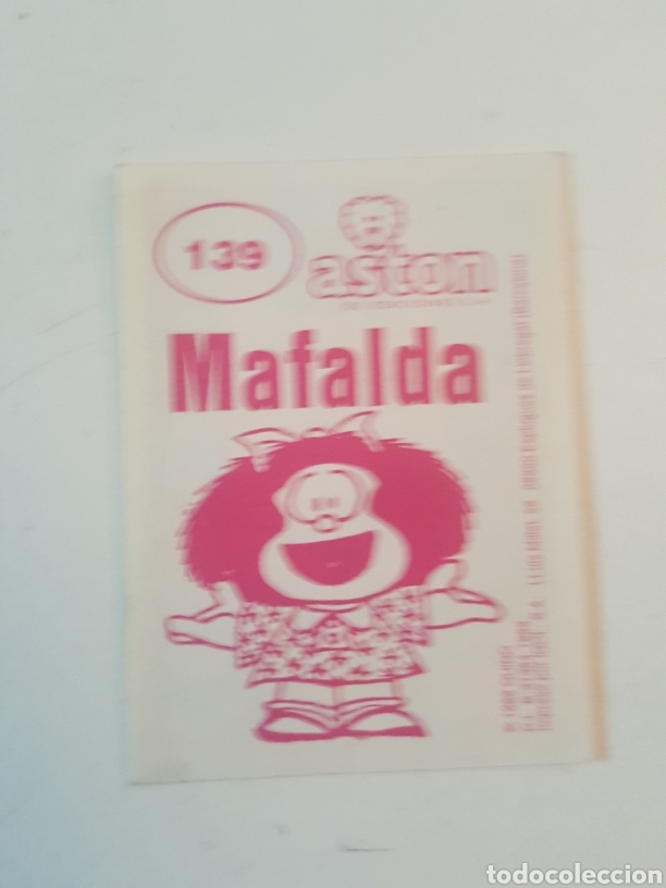 Coleccionismo cromos antiguos: Cromo Mafalda de Aston N&deg; 139 - Foto 2
