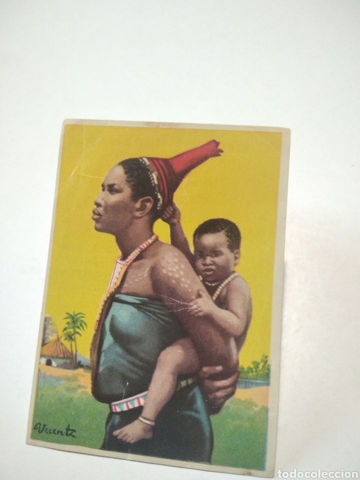 Coleccionismo cromos antiguos: Cromo razas humanas n53 - Foto 1