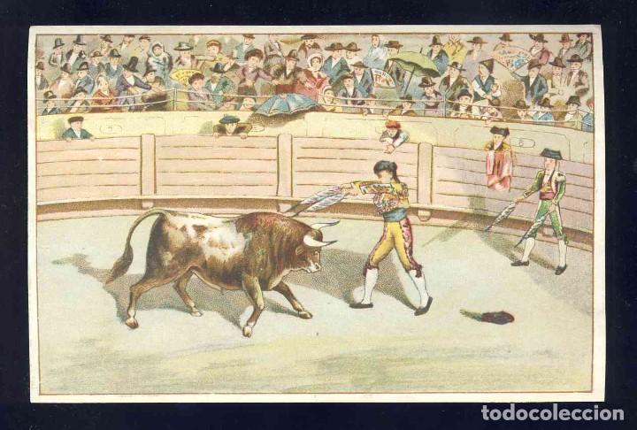 Coleccionismo cromos antiguos: Cromo de TOROS (14,5 x 9,5 cms) - Foto 1