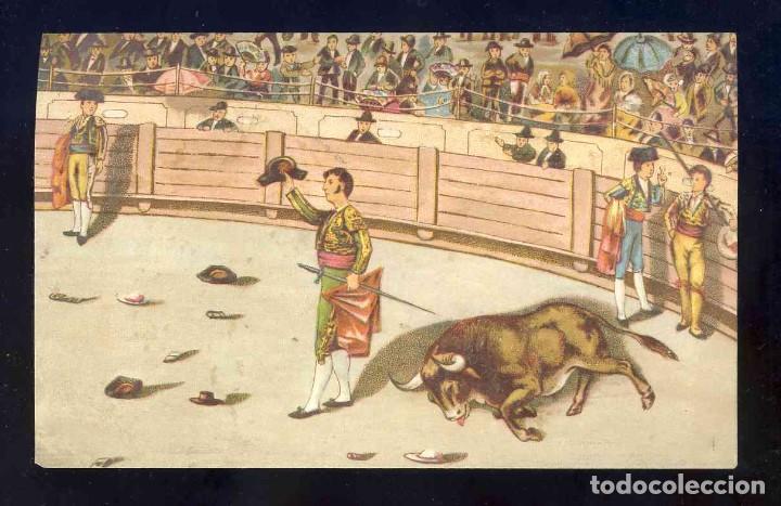 Coleccionismo cromos antiguos: Cromo de TOROS (14 x 8,5 cms) - Foto 1