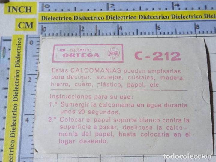 Coleccionismo cromos antiguos: CROMO CROMITO. CALCOMAN&Iacute;AS ORTEGA C 212 - Foto 2