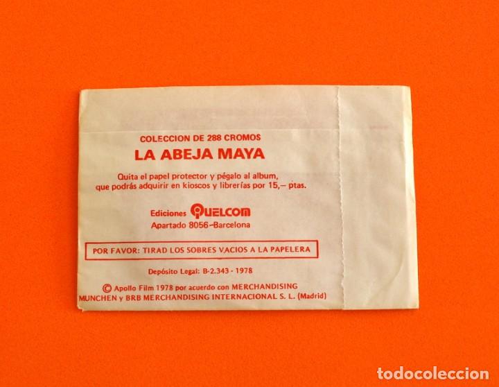 Coleccionismo cromos antiguos: SOBRE DE CROMOS VACIO - LA ABEJA MAYA - EDICIONES QUELCOM - - Foto 2